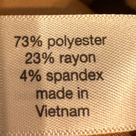 Lane Bryant Camel Paperbag Waist Wide-Leg Pants w/ Tie Belt and pockets– Size 28 - Picture 6 of 10